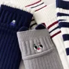 Five pairs of striped cartoon pattern socks made of pure cotton, comfortable, sweat-absorbent and breathable Application Scenario